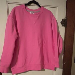 Champion Women's Vibrant Pink Crew Neck Sweatshirt